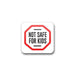 Massachusetts Not Safe For Kids Compliance Label (.75" x .75") Square 1000 Count-Prescription Labels & State Compliant Labels