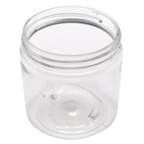 MASTER-STOCK 4 oz Clear Pet Plastic Single Wall Jar-Glass Jars