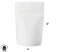 Mylar Bag Opaque Matte White Metallized - 1/4 Oz Bag - 7 Grams (100, 500 or 1,000 Count)-MYLAR SMELL PROOF BAGS