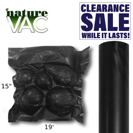 NatureVAC Vacuum Bag 15 inch x 19.5 feet - (2 Rolls)-Mylar Smell Proof Bags