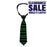 Necktie - Marijuana Peace Repeat Green on Black-Novelty, Hats & Clothing