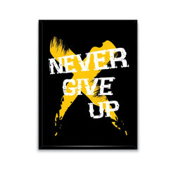 "Never Give Up" Poster-Poster
