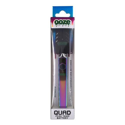 OOZE Quad 510 Thread 500 mAh Square Vape Pen Battery with USB Charger - Various Colors - (1 Count)-Vaporizers, E-Cigs, and Batteries