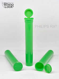 Philips RX 116mm Blunt Tube - Opaque Lime - CPSC Child Resistant - (475 Count)-Joint Tubes & Blunt Tubes