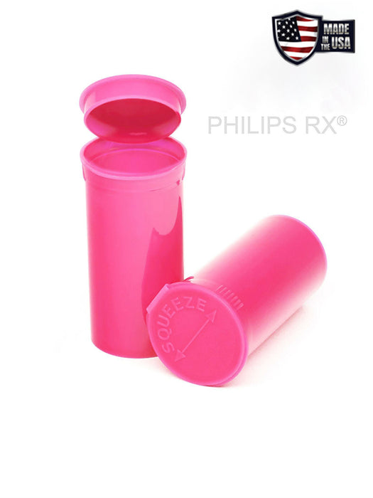 Philips RX 13 Dram Pop Top Vial - 1 Gram - Child Resistant - Bubble Gum - Opaque (315 Count)-Pop Top Vials