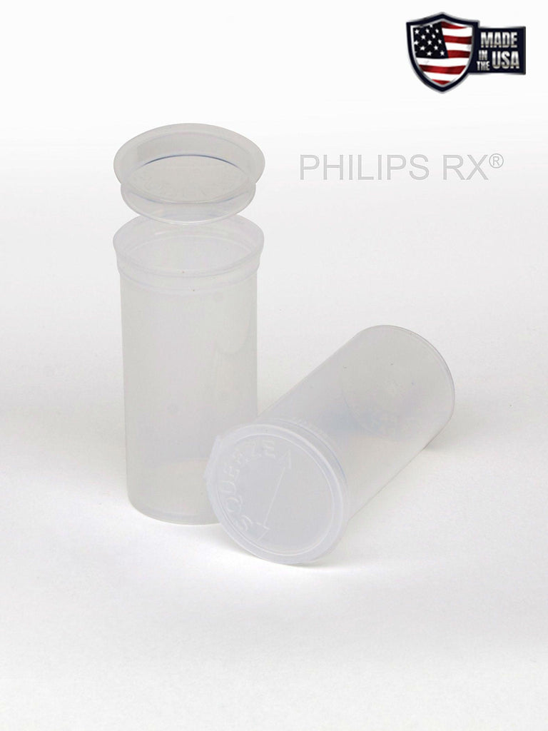 F&S Philips 13 DRAM Child Resistant Pop Top Vial - Lime - Opaque 315 ct 5040 Count - 16 Boxes - Mj Wholesale