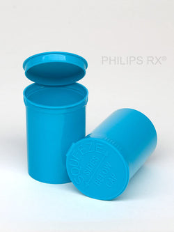 F&S Philips RX 30 DRAM Pop Top Vial - 1/4 oz - Child Resistant - Opaque Silver - (150 Count) 2400 Count - 16 Boxes - Mj Wholesale