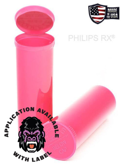 Smell Proof Hot Pink Stash Pop Top Container 60 Dram Size LARGE 