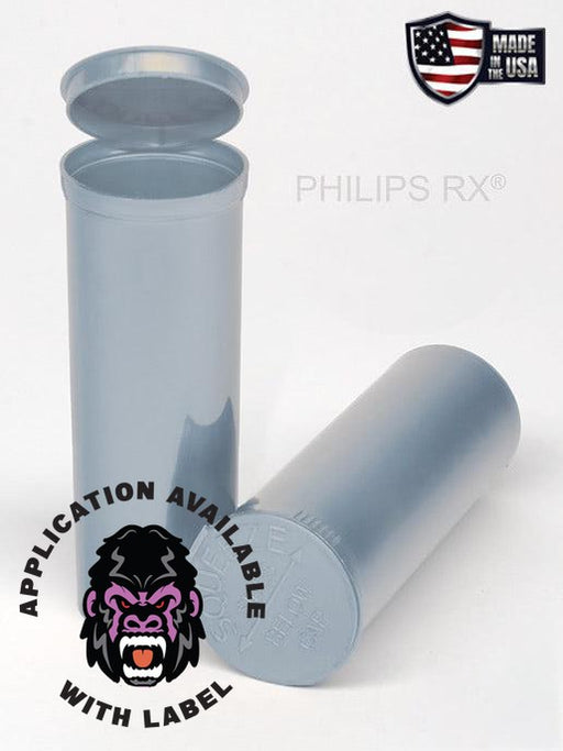 PHILIPS RX® 60 Dram Opaque Aqua Pop Top Containers (75 per box)