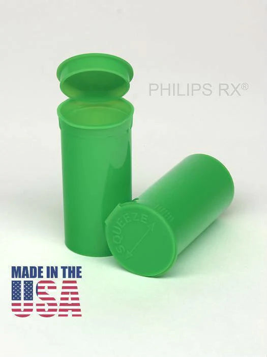 Philips RX Pop Top Lime Green Bundle (13 Dram, 19 Dram, 30 Dram, 60 Dram & 116mm Joint Tubes)-