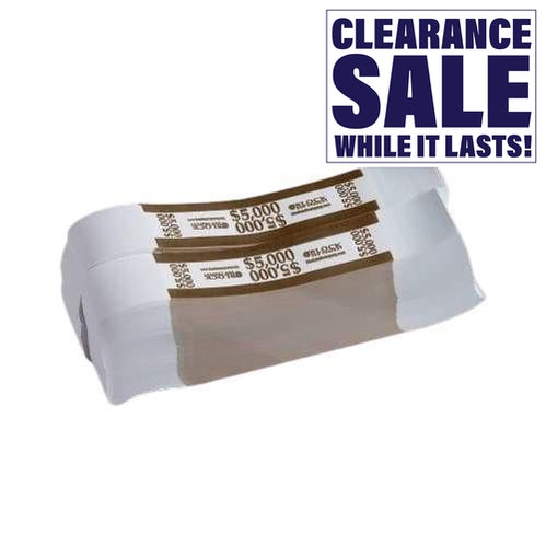 PM Company Self-Adhesive Money Band $50, $100, $250, $500, $1000, $5000 and Blank (1,000 Count)-Office Supplies & Currency Counters