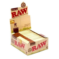 RAW Authentic Organic Hemp King Size Slim (50 Count Per Display)-Papers and Cones