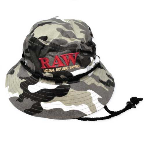 RAW Authentic Smokermans Bucket Hat Count) OR - - (1CT, Wholesale 3CT 6 — Camo MJ