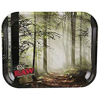 RAW Authentic Smokey Forest Rolling Tray Mini (1 Count)-Rolling Trays and Accessories