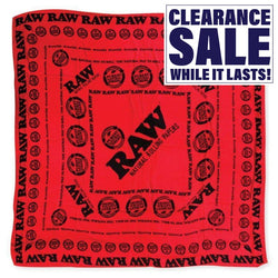 RAW Authentic Ultra Soft Fashion Scarf - Black or Red - (1 Count)-Novelty, Hats & Clothing