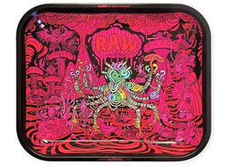 RAW Authentic X Ghostshrimp 3 Authentic Large Rolling Tray - (1,5 OR 10 Count)-Rolling Trays and Accessories