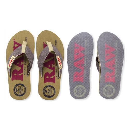 RAW Authentic X Rolling Papers Thong or Pocket Style Sandal (1 Count)-Novelty, Hats & Clothing