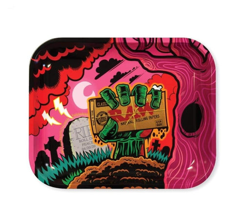 RAW Authentic Zombie Rolling Tray Large - (1 Count)-Rolling Trays and Accessories