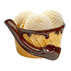 Roast & Toast Ceramic Ice Cream Bowl - (1 Count)-Hand Glass, Rigs, & Bubblers