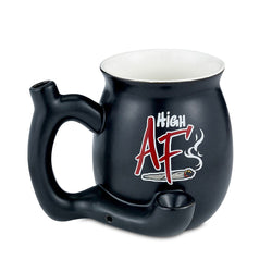 Roast & Toast Ceramic Mug "High AF" - (1 Count)-Hand Glass, Rigs, & Bubblers