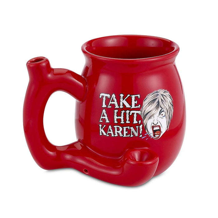 Roast & Toast Ceramic Mug "Take A Hit Karen" - (1 Count)-Hand Glass, Rigs, & Bubblers