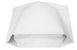 SAMPLE of Mylar Bag Dura-Defense Matte White Child Resistant Exit Bag - Opaque 12" x 9" - (1 Count)-MYLAR SMELL PROOF BAGS