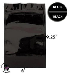 Mylar Bag Pouch 6 x 2.71 Clear/Black Preroll - (500 to 10,000