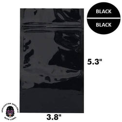 Opaque Black Mylar Bag 1/8 Oz  3.5 Grams - 500 to 20K Count — MJ Wholesale