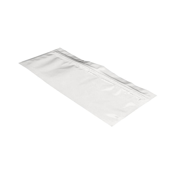 SAMPLE of Mylar Bag Pouch 7" x 2.71" White Opaque Edibles / Pre-Roll - (1 Count SAMPLE)-MYLAR SMELL PROOF BAGS