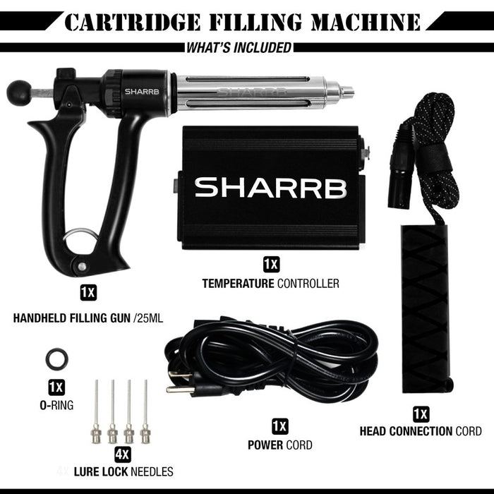 SHARRB V2 Titanium Tube Cart Filler Semi Automatic Syringe Gun - Diffe MJ Wholesale SHARRB V2 Titanium Tube Cart Filler Semi Automatic Syringe Gun - Diffe MJ Wholesale