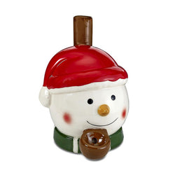 Snowman Ceramic Pipe - (1 Count)-Hand Glass, Rigs, & Bubblers