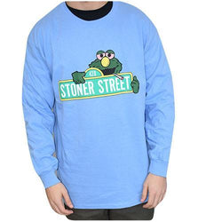 Stoner Street Long Sleeve Carolina Blue T Shirt - Various Sizes - 1 or 3 count-Novelty, Hats & Clothing