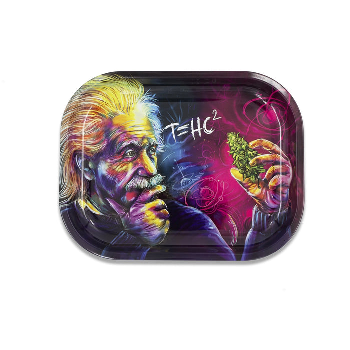 T=HC2 Einstein Classic Metal Tray - Medium Available - (1CT,5CT OR 10CT)-Rolling Trays and Accessories