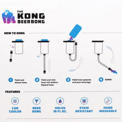 Buy The Kong Beer Bong | Can Cooler + Beer Bong | Made For Beer Lovers