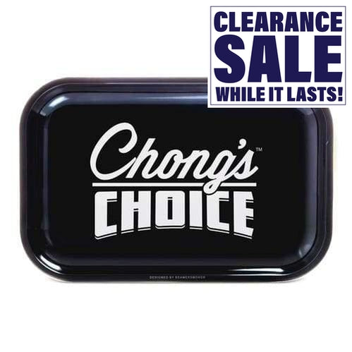 Tommy Chong Medium Metal Tray - Chong's Choice - (1 Count)-Rolling Trays and Accessories