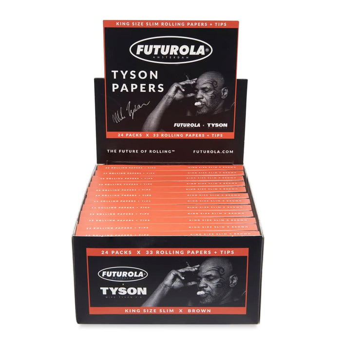 Tyson Ranch x Futurola King Size Slim Rolling Paper Booklet with Filters Version 2.0 - (24 Count Display)-Papers and Cones