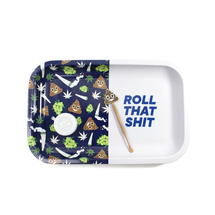 Ugly House 4 Piece Dab Kit - Various Designs - (1, 5, or 10 Count)-Rolling Trays and Accessories