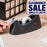Universal UNV15001 1" Core Black Weighted Desktop Tape Dispenser with Nonskid Base-