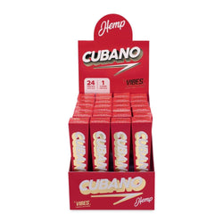 Vibes Cubano Hemp Cones King Size - (24 Packs Per Box - 1 Cone Per Pack)-Papers and Cones