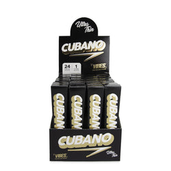 Vibes Cubano Ultra Thin Cones King Size - (24 Packs Per Box-1 Cone Per Pack)-Papers and Cones