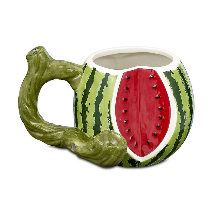 Watermelon Ceramic Pipe Mug - (1 Count)-Hand Glass, Rigs, & Bubblers