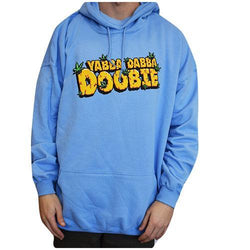 Yabba Dabba Doobie Hoodie - Carolina Blue - Various Sizes - 1 or 3 count-Novelty, Hats & Clothing