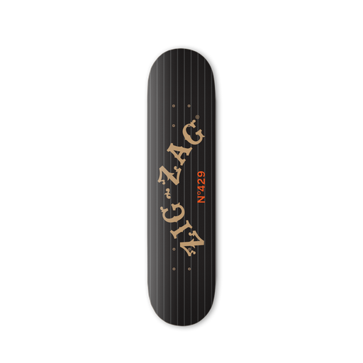 Zig-Zag King Black Skateboard - (1 Count)-Novelty, Hats & Clothing