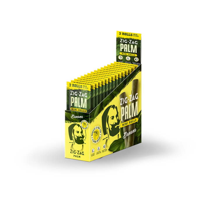 Zig-Zag Mini Palm Rolls - Various Flavors - (2 Per Pack - 15 Packs Per Display)-Papers and Cones