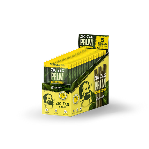 Zig-Zag Mini Palm Rolls - Various Flavors - (5 Per Pack - 15 Packs Per Display)-Papers and Cones