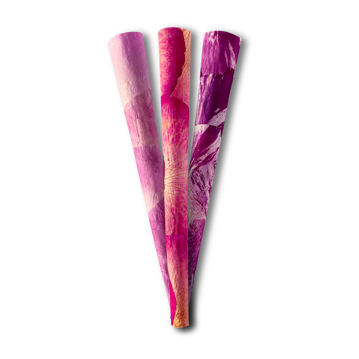Handmade Organic Rose Petal King Size Pre Rolled Cones