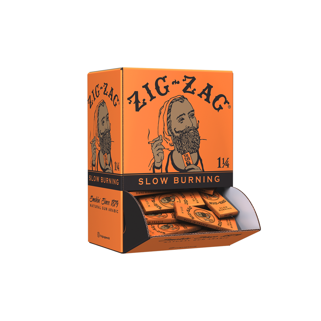 Zig-Zag Promo Display  48 Pack - 1 1/4 French Orange Papers — MJ Wholesale