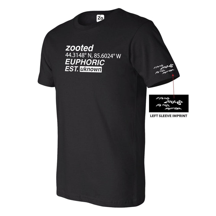 Zooted Brandz - Euphoric Black T Shirt (1 Count, 3 Count, OR 6 Count)-Novelty, Hats & Clothing