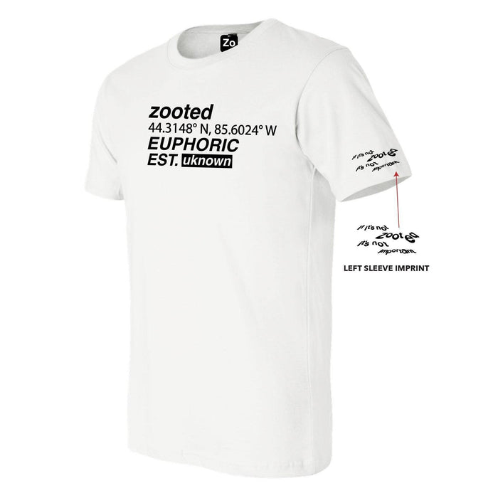 Zooted Brandz - Euphoric White T Shirt - (1 Count, 3 Count OR 6 Count)-Novelty, Hats & Clothing