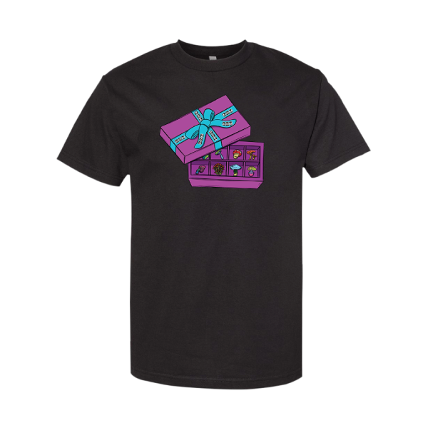 Zooted Brandz - Gift Box Black T Shirt (1 Count, 3 Count OR 6 Count)-Novelty, Hats & Clothing